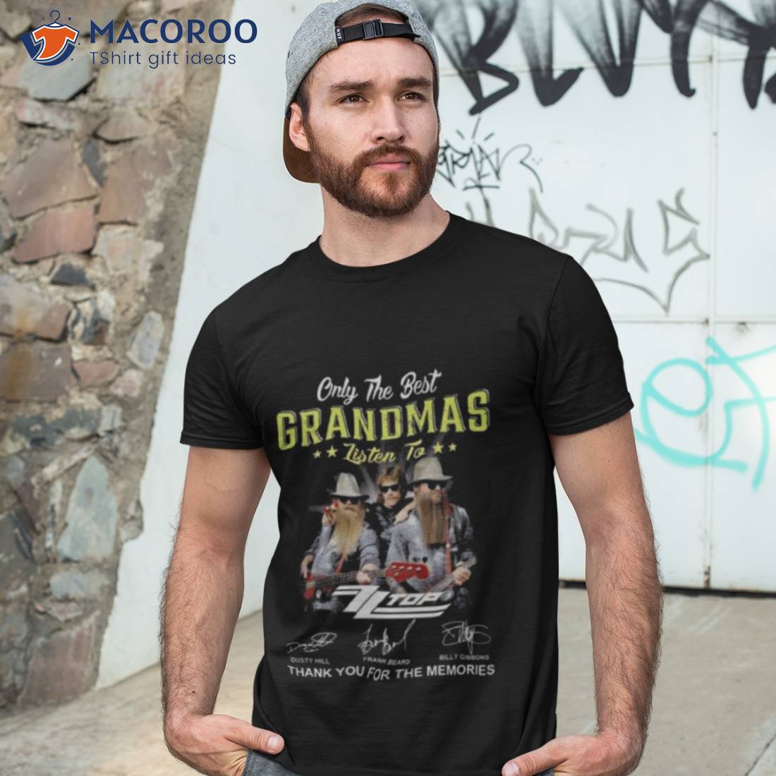 Only The Best Grandmas Listen To Zz Top Thank You For The Memories 2023 Signatures Shirt