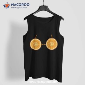 orange bra costume cute easy fruit halloween gift shirt cute spooky tank top