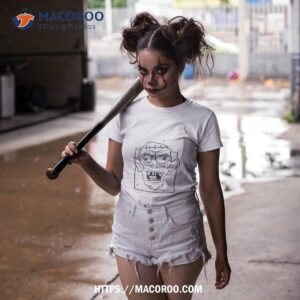 outlined zombie so cool shirt tshirt 2