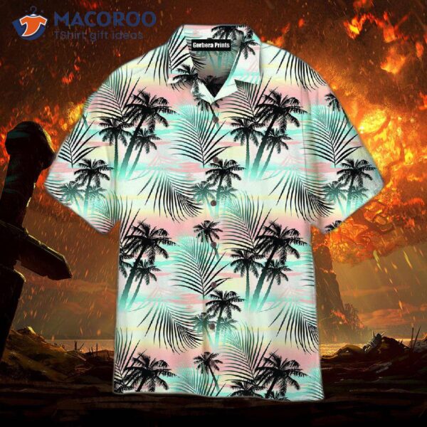 Palm Tree Island Tropical Hawaiian Shirts