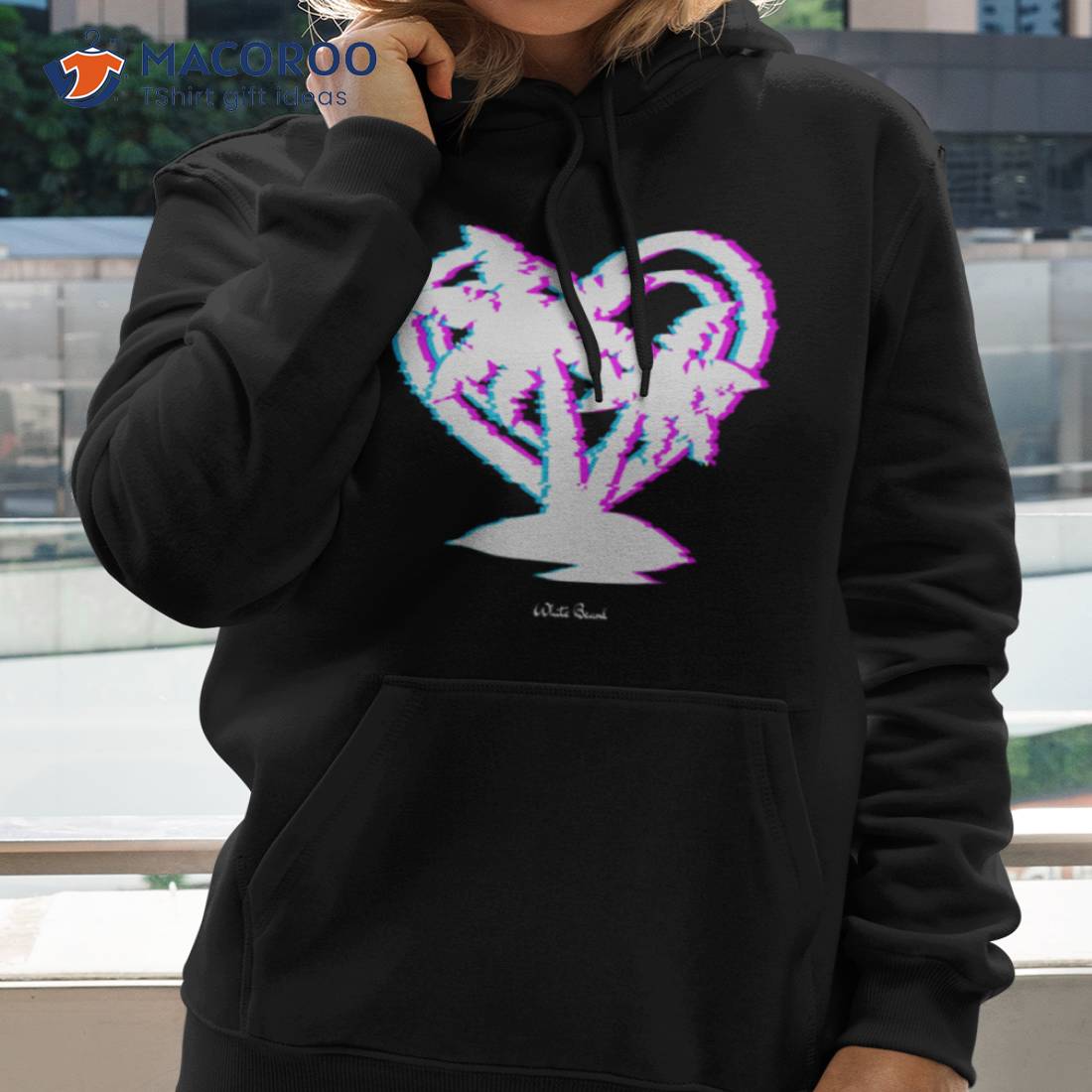 Palm Trees And Heartaesthetic Glitch Arshirt Palm Trees And Heartaesthetic Glitch Arshirt