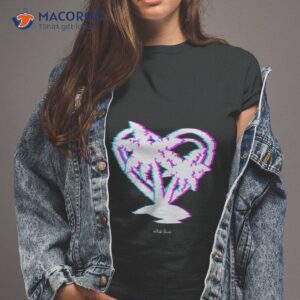 Palm Trees And Heartaesthetic Glitch Arshirt