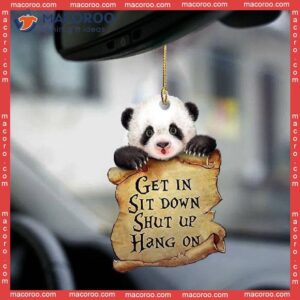 Panda Lover Custom-shaped Christmas Acrylic Ornament