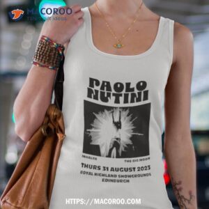 paolo nutini august 31 2023 royal highland showgrounds edinburgh shirt tank top 4