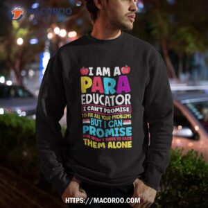 paraeducator paraprofessional sped teacher back to school shirt sweatshirt