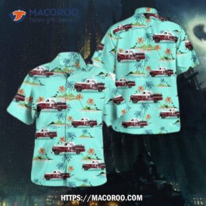 Paris, Kentucky, Paris Fire Department 1961 Seagrave Pumper Truck Hawaiian Shirt