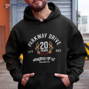 Parkway Drive Monsters Of Oz 2023 Us Tour Shirt
