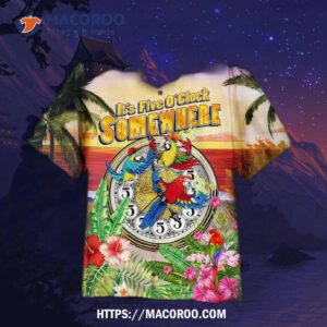 Parrot It’s 5 O’clock Somewhere Hawaiian Shirt