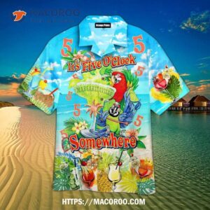 Parrot It’s 5 O’clock Somewhere Hawaiian Shirt