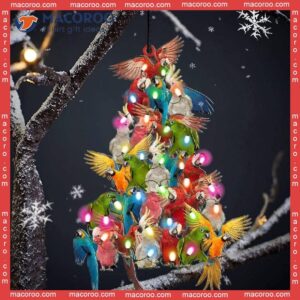 Parrot-shaped Custom Christmas Acrylic Ornament