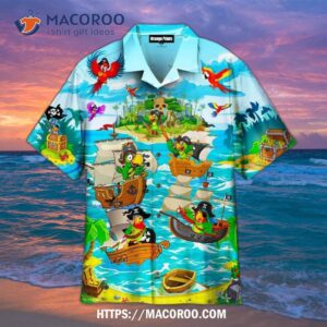 Parrots Its A Pirate Life For Me Hawaiian Shirt