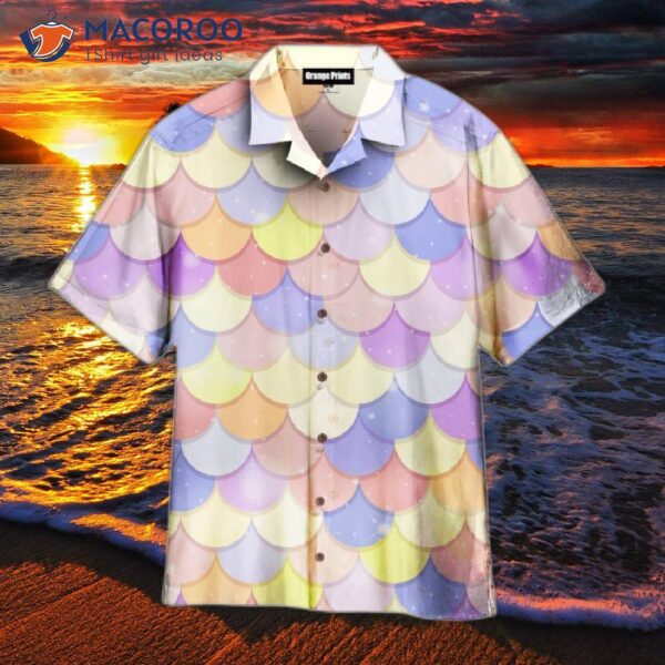 Pastel Mermaid-scale Hawaiian Shirts
