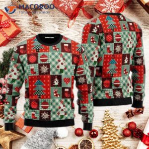 Patchwork Ugly Christmas Sweater Pattern