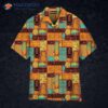 Patterned Exotic Tiki-patterned Yellow Hawaiian Shirts