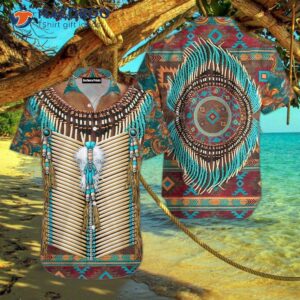 Patterns Of Native Blue And Brown Hawaiian Shirts