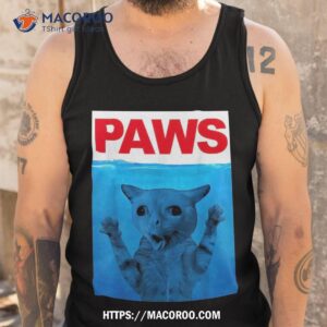 paws cat meme humor funny kitty lover cats dads mom shirt tank top