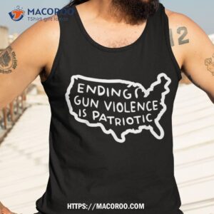 peace ending gun violence is patriotic awareness day shirt tank top 3