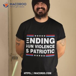 peace ending gun violence is patriotic awareness day vintage shirt tshirt 2