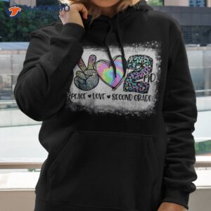 peace love 2nd grade back to school crew virtual shirt hoodie 2