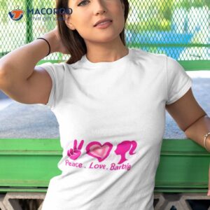 peace love barbie svg pink barbie girl shirt tshirt 1