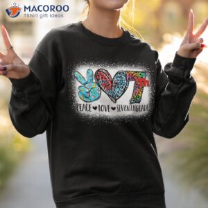 peace love seventh grade back to school team 7th squad shirt sweatshirt 2