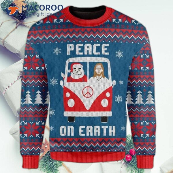 Peace On Earth Ugly Christmas Sweater