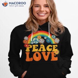 peace sign love 60s 70s tie dye hippie halloween costume shirt hoodie 1