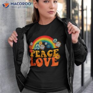 Peace Sign Love 60s 70s Tie Dye Hippie Halloween Costume Shirt
