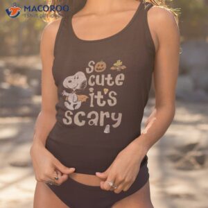 peanuts halloween snoopy so cute scary shirt tank top 1