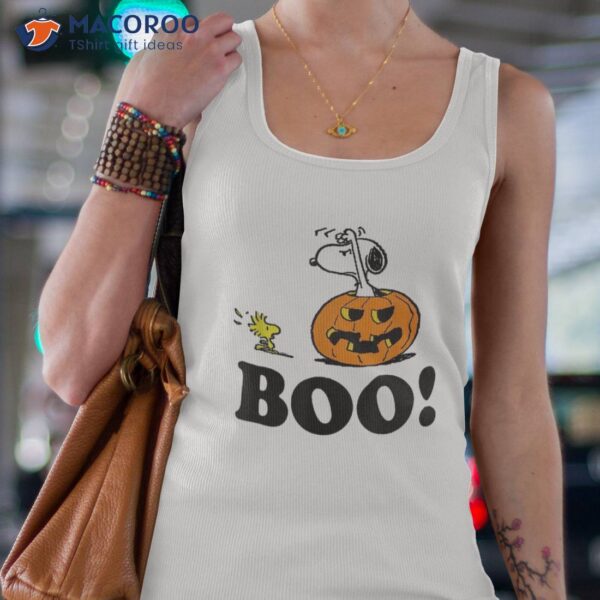 Peanuts Halloween Snoopy Woodstock Boo! Shirt