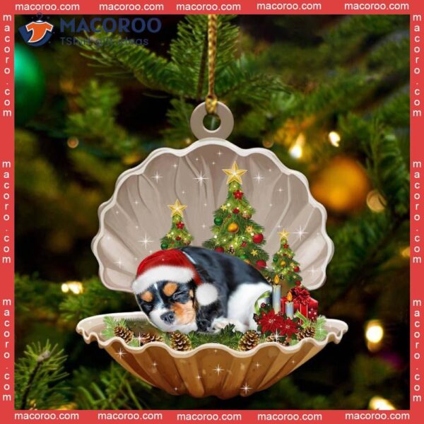 Pearl Dog Christmas Custom-shaped Acrylic Ornament