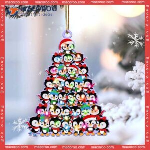 Penguin-shaped Christmas Acrylic Ornament