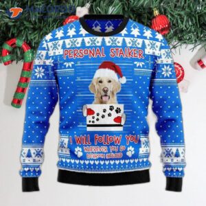 Personalized Golden Retriever Ugly Christmas Sweater