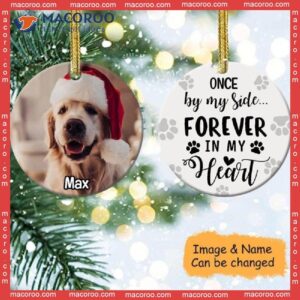 “pet Forever In My Heart” Photo Christmas Ceramic Ornament