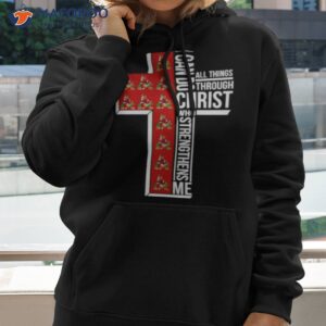 Phoenix Coyotes I Can Do All Things Through Christ Who Strengthens Me Cross Shirt