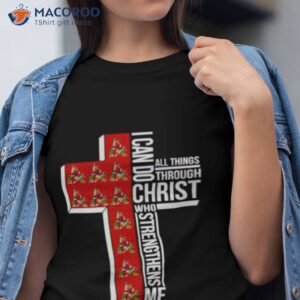 Phoenix Coyotes I Can Do All Things Through Christ Who Strengthens Me Cross Shirt