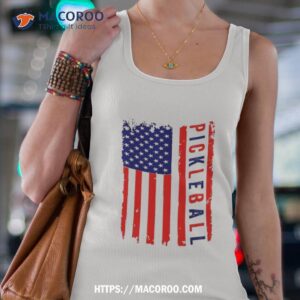 pickleball american flag 4th of july cool sport patriotic shirt tank top 4