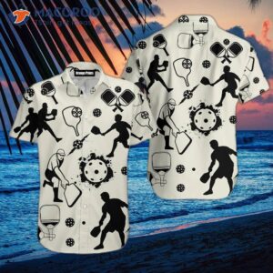 pickleball player pattern hawaiian shirts 1