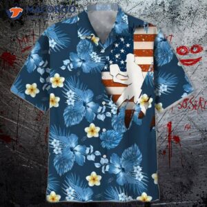 pickleball players wear blue hawaiian shirts 0
