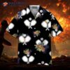 Pickleball Tropical Black Hawaiian Shirts