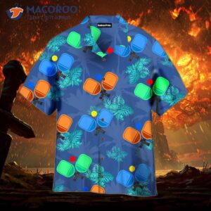 Pickleball Tropical Blue Hawaiian Shirts
