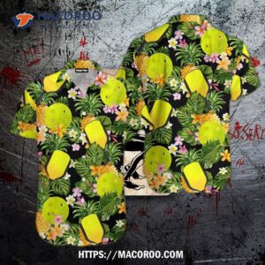 Pickleball Tropical Hawaiian Shirt