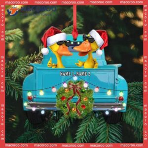 Pickup Truck Custom-shaped Christmas Name Acrylic Ornament
