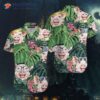 Pig Green Leaf Hawaiian Shirts