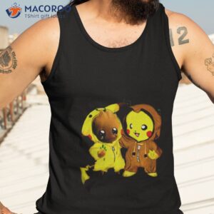 pikachu groot best friend for life shirt tank top 3