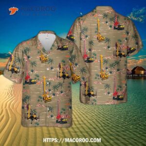 Pile Driving Machines Hawaiian Shirt