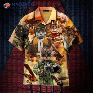 Pilot Cats Hawaiian Shirts