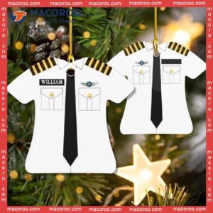 Pilot Costume Custom-shaped Photo Christmas Acrylic Ornament