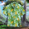 Pineapple And Green Tropical Leaves Hawaiian Shirts