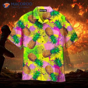 Pineapple-printed Hawaiian Shirts